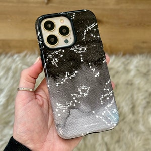 Aesthetic Zodiac Constellations Phone Case For iPhone 15 14 13 Pro 12 Mini 11 XR XS Max 7 8 SE Galaxy S24 S23 Pixel 8 Pro Astrology Design image 1