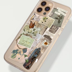 Vintage Scrap Collage Phone Cases for iPhone 15 14 13 Pro Max 12 Mini ...