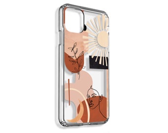 Modern Aesthetic Shapes Phone Case For iPhone 14 Plus 13 Pro Max 12 Mini  XR 7 8 SE 2022 Clear Cover With Abstract Design The Urban Flair