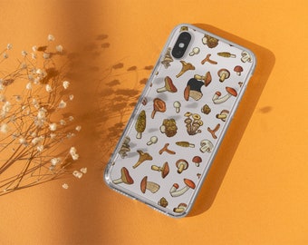 Fall Mushroom Phone Case For iPhone 17 16 15 14 13 12 7 8 SE Samsung Galaxy S26 S25 Case With Design MagSafe