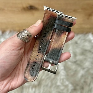 Tortoise Shell Apple Watch Band 40mm Tortoiseshell 38mm 41mm 42mm 44mm 45mm Apple Watch Straps Faux Leather Series 3 4 5 6 7 8 9 SE