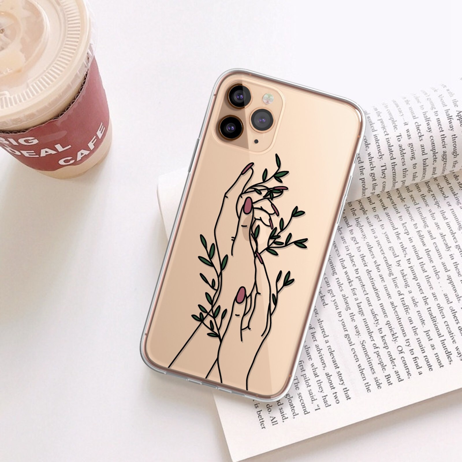 Minimal Line Art Clear Phone Case For Iphone 13 12 11 Pro Max Etsy Ireland