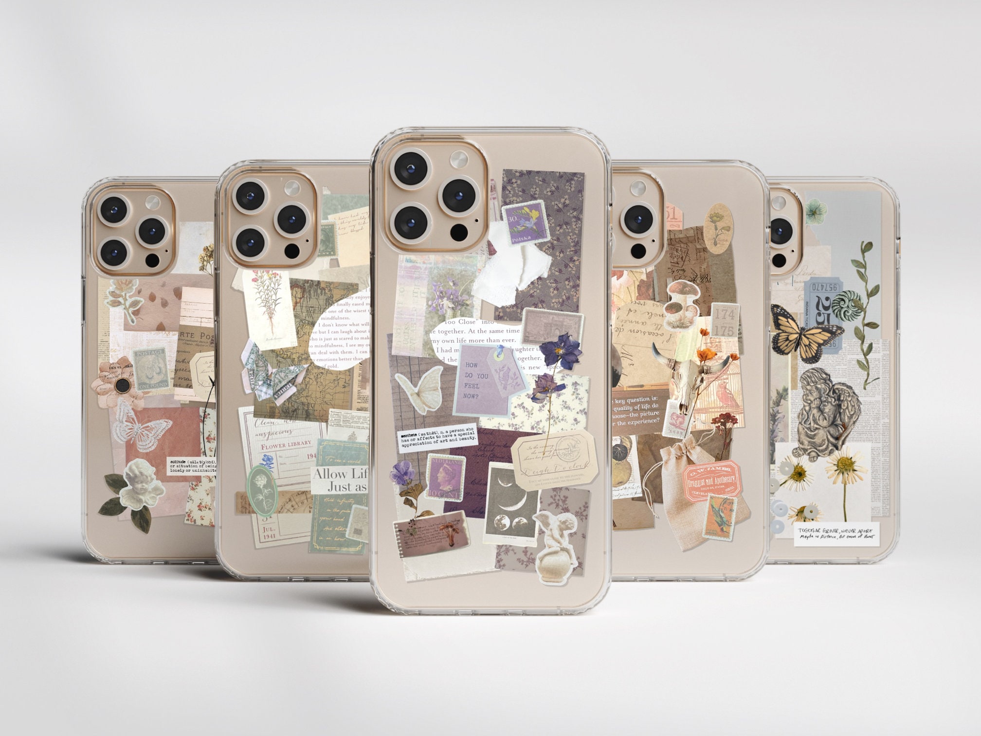 Apple - hgoto Aesthetic Moodboard Scraps Phone Case for iPhone 17 Air 16e