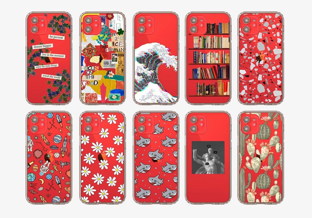 Best Phone Cases for New Red iPhone 12 and iPhone 12 Mini, Clear Phone