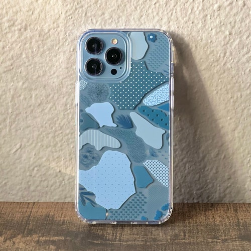 Baby Blue Abstract Clear Phone Case For Iphone 14 Plus 13 Pro Etsy Baby Blue Abstract Clear Phone Case For Iphone 14 Plus 13 Pro Etsy