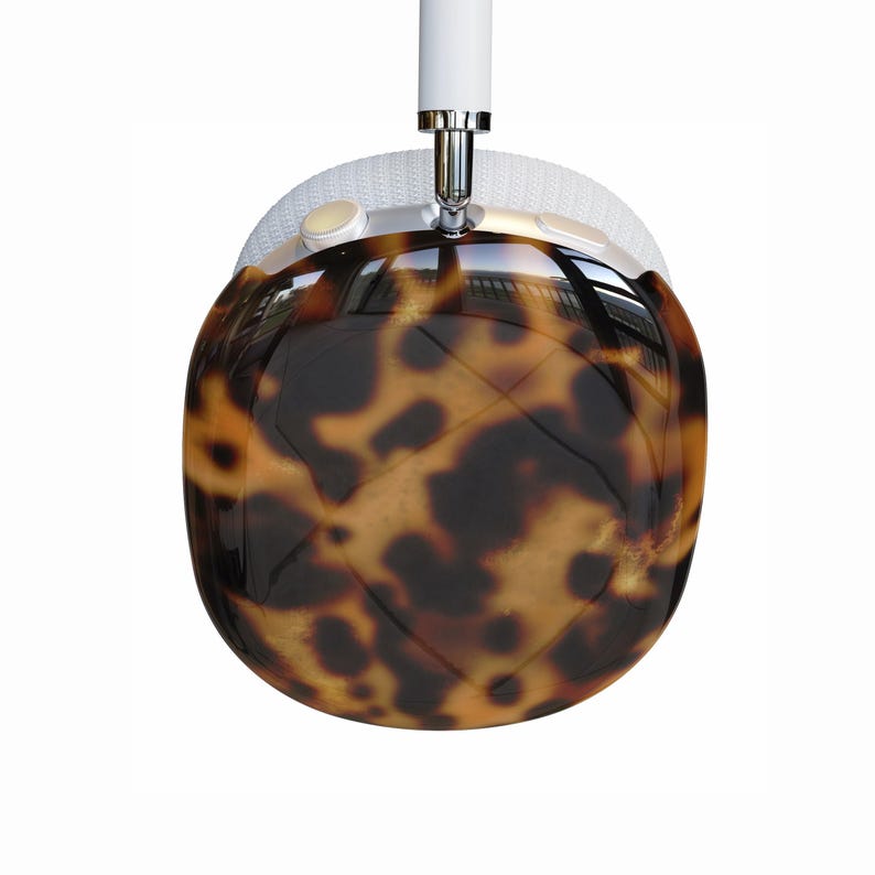 Classy Tortoise Shell Print AirPods Max Case | Snap On Air Pods Max Cover | Protective Case For New AirPods Max Headphones