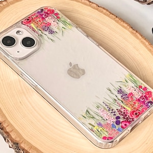 Pretty Spring Flowers Phone Case For iPhone 15 14 13 Pro Max 12 Mini XR 7 8 SE 2022 S24 Aesthetic Floral Design The Urban Flair On Sale image 8