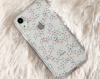 Rainbow Sprinkles Print Phone Case For iPhone 17 16 15 14 13 7 8 Galaxy S26 S25