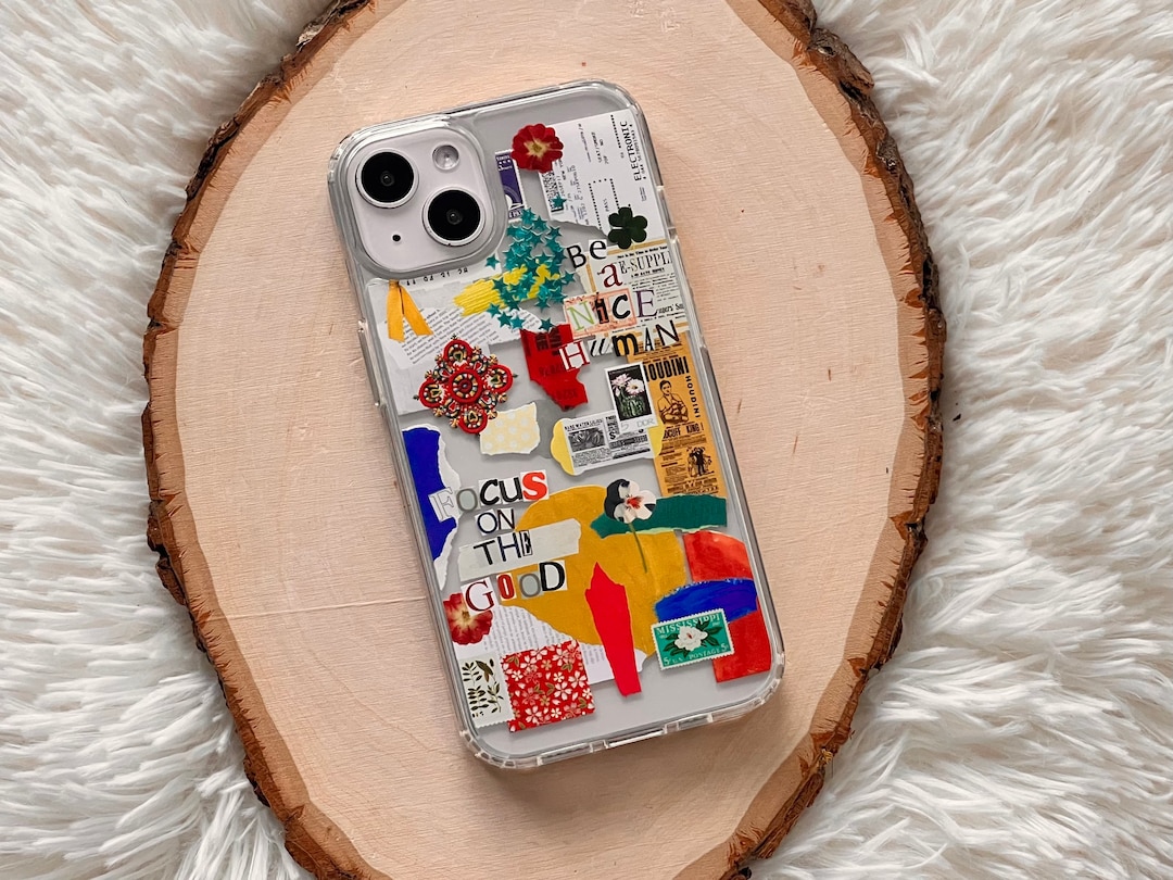 Abstract Scraps Collage Phone Case for iPhone 17 Air 16e 15 14 13