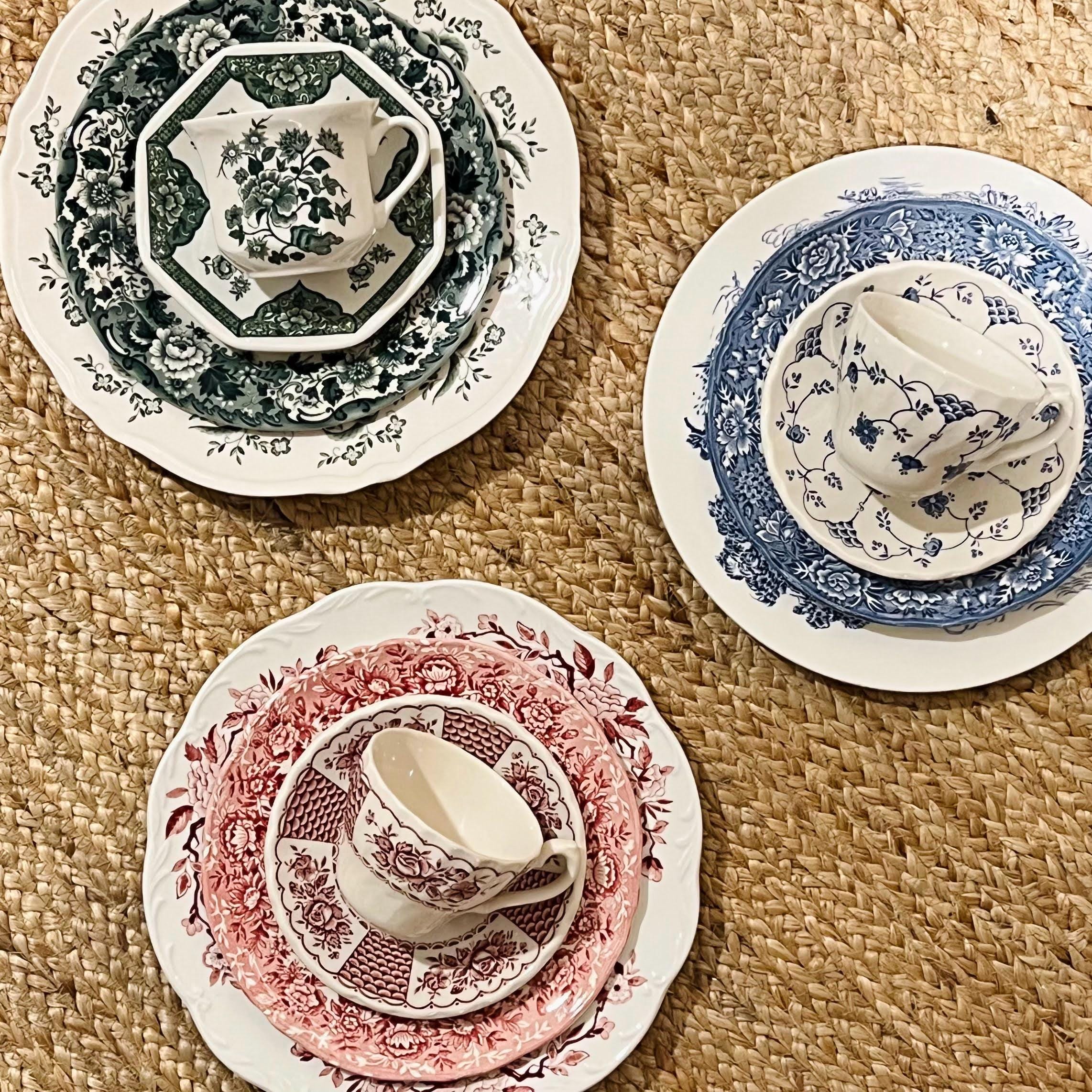 【グッド】アンティーク　中国清朝？　小皿　6枚 Vintage China Dinnerware - Etsy
