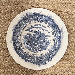 Handpicked Salad Plate | Curated Vintage China for Bridal Wedding Registry | Eclectic Transferware Mismatched Dinnerware Place-Setting