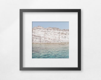Fine art square  print - Beyond the thin wall there's the open, unknown sea - unframed