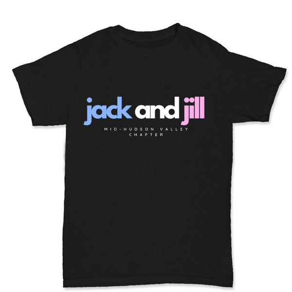 ADULT 2024A Design “Jack and Jill” Black Shirt