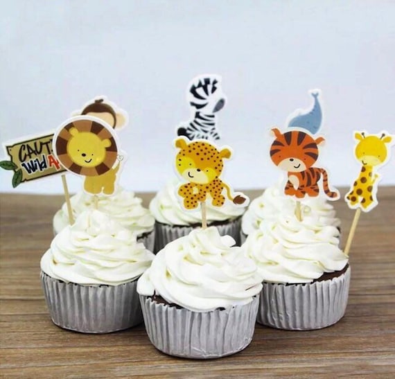 24pcs cat cupcake toppers picks birthday party decoration kids favors christmas# 24pcs cat cupcake toppers picks birthday party decoration kids favors christmas#