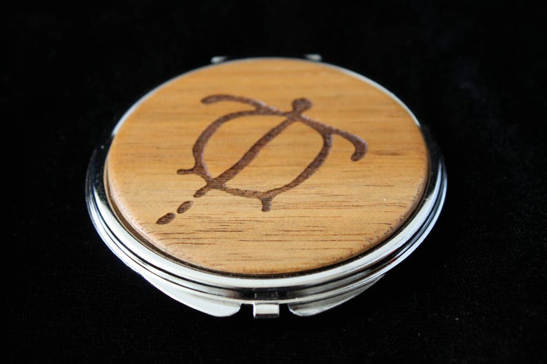 Hawaiian Koa Compact Mirror image 5