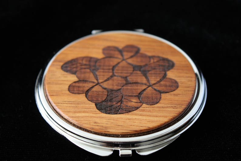 Hawaiian Koa Compact Mirror image 2