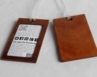 Koa Luggage Tag