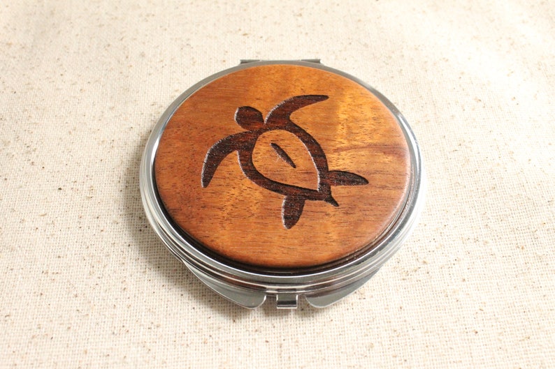 Hawaiian Koa Compact Mirror image 7