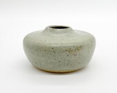 Bud vase, Sage Green, Speckled, Decorative, Handmade, Ceramic, Glazed, Pottery
