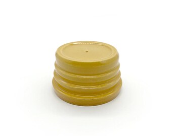 Handmade Incense Holder, Yellow Circular Layered, Mustard, Ceramic, Glazed, Pottery, One of a kind, Unique