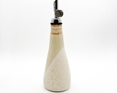 Cruet 6oz, Tan, Cream, Speckled, Oil Bottle, Speckled, Handmade, Ceramic, Glazed, Pottery, Unique, One of a kind