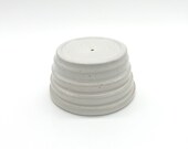 Incense Holder, White Circular Layered, Speckled, Handmade, Ceramic, Glazed, Pottery, One of a kind, Unique