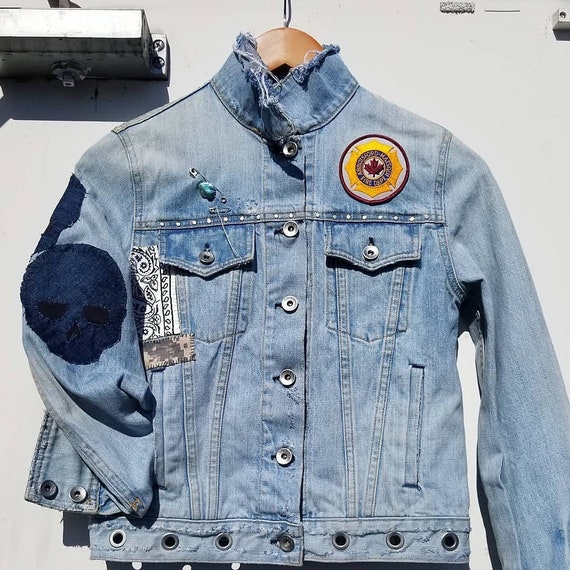 rag jean jacket