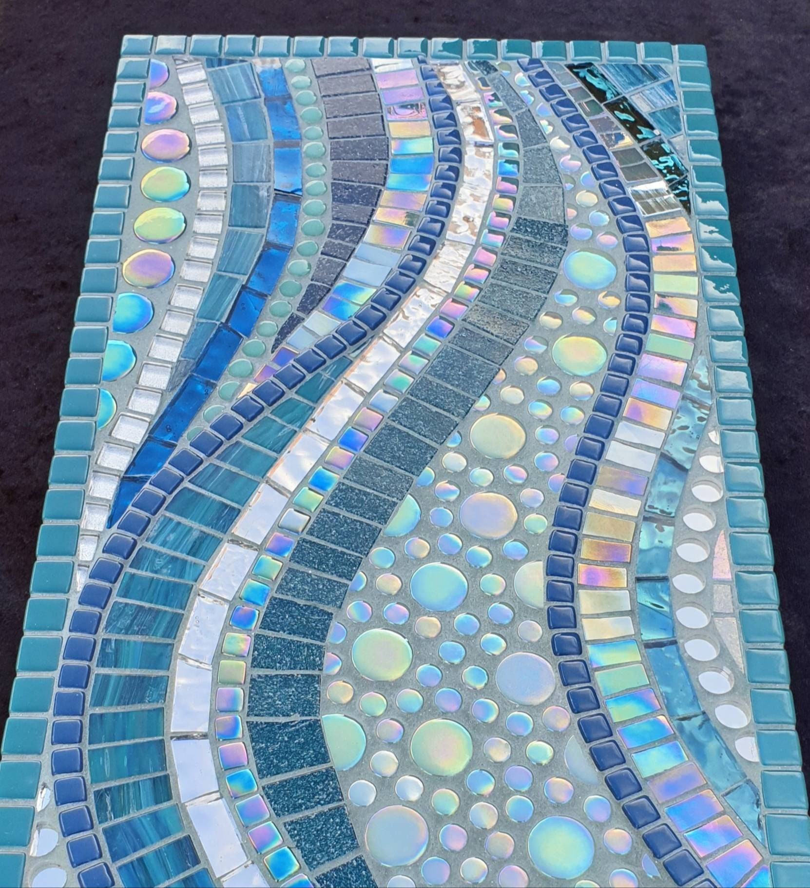 Mosaic Wall Art Abstract Mosaic Art Handmade Mosaic Wall Etsy