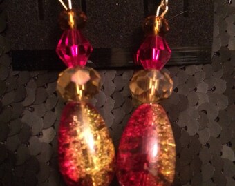Fire Droplet Earrings