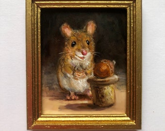 Mouse Oil Painting | Etsy Mouse Oil Painting | Etsy