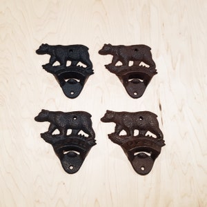 Vintage Bear Wilderness Cast Iron Bottle Opener