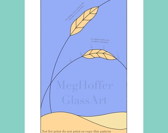 Harvest stained glass pattern