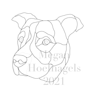 Custom stained glass pet patterns