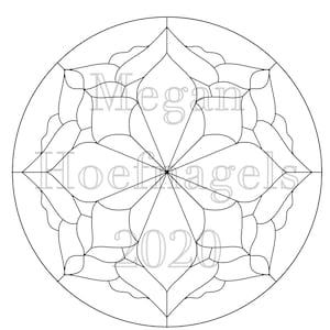 Christmas Snowflake Stained Glass Pattern Suncatcher Wall decor