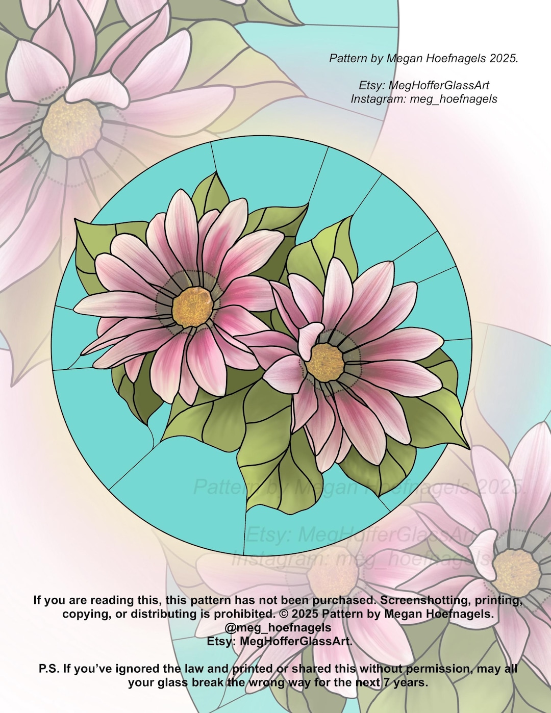 Stained Glass Flower, Floral Pattern, Stained Glass Patterns SVG ...
