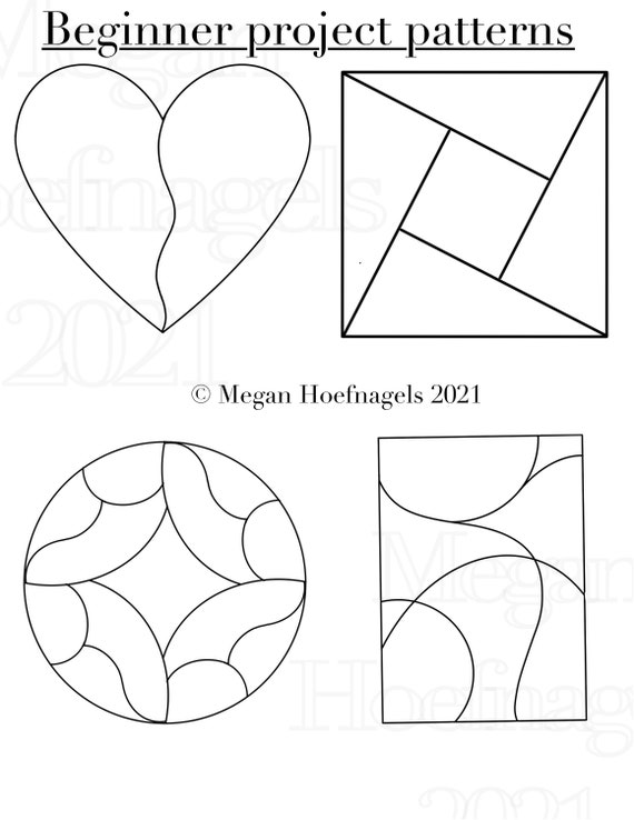 Beginner Stained Glass Patterns Etsy New Zealand