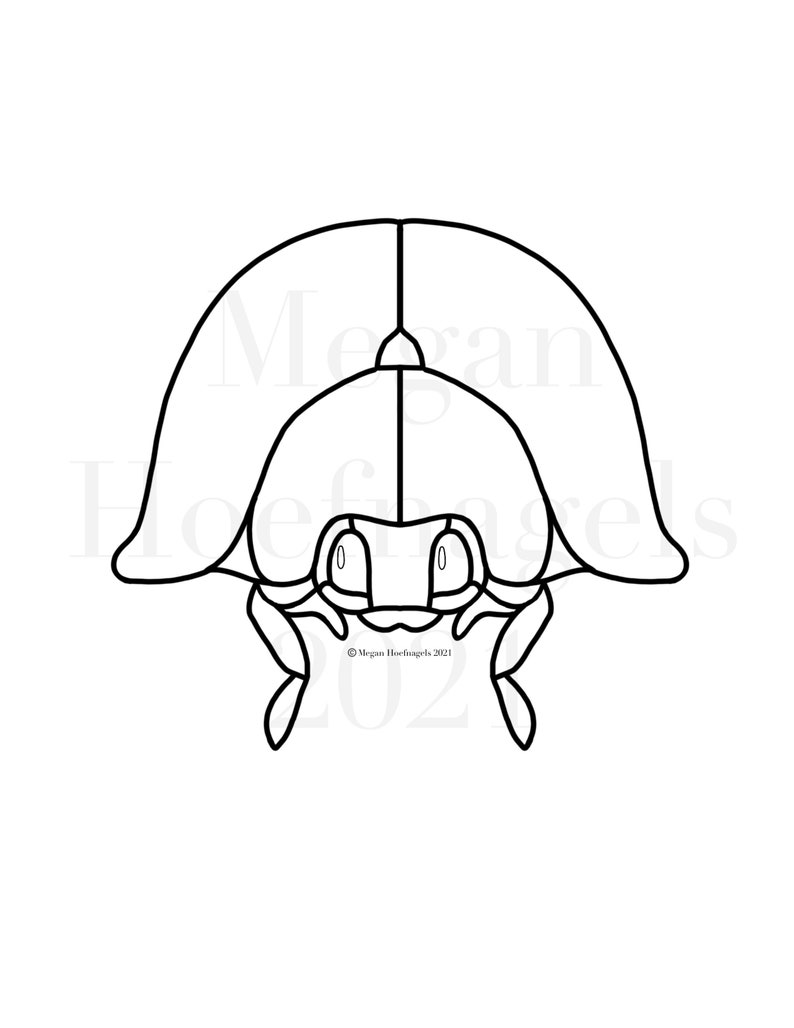 Sweet Beetle Stained glass pattern
