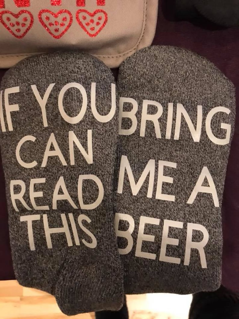 Socks with sayings