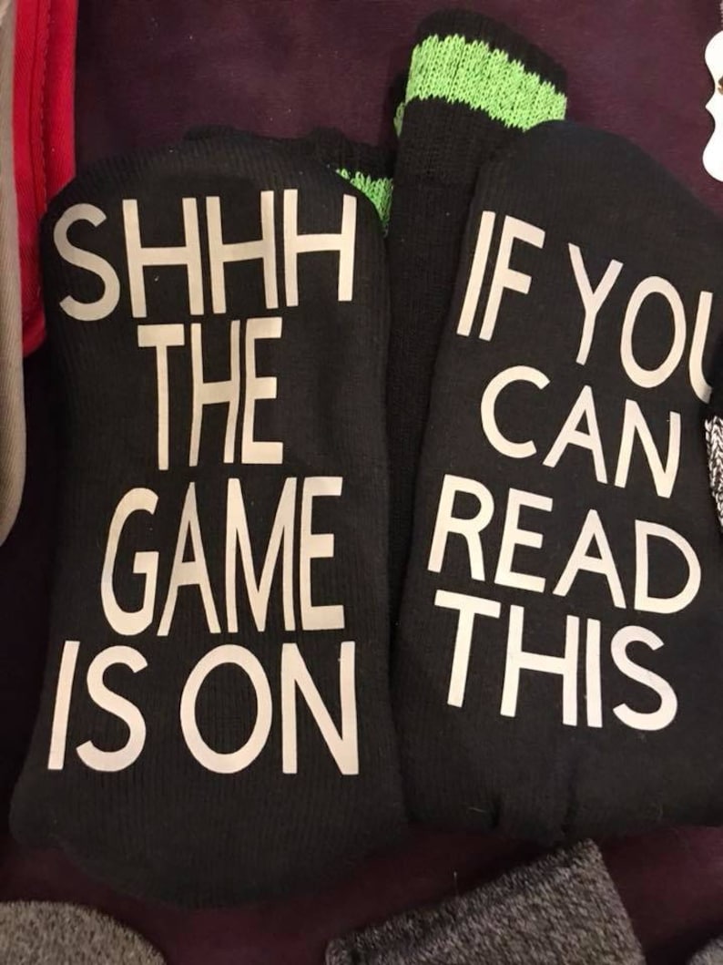 Socks with sayings