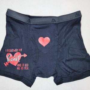 Valentine&#39;s Day Boxers, Custom Boxer Briefs, Valentine&#39;s Day Gift, Gift for Him, Naughty Valentine, Funny Valentine, Naughty Gift