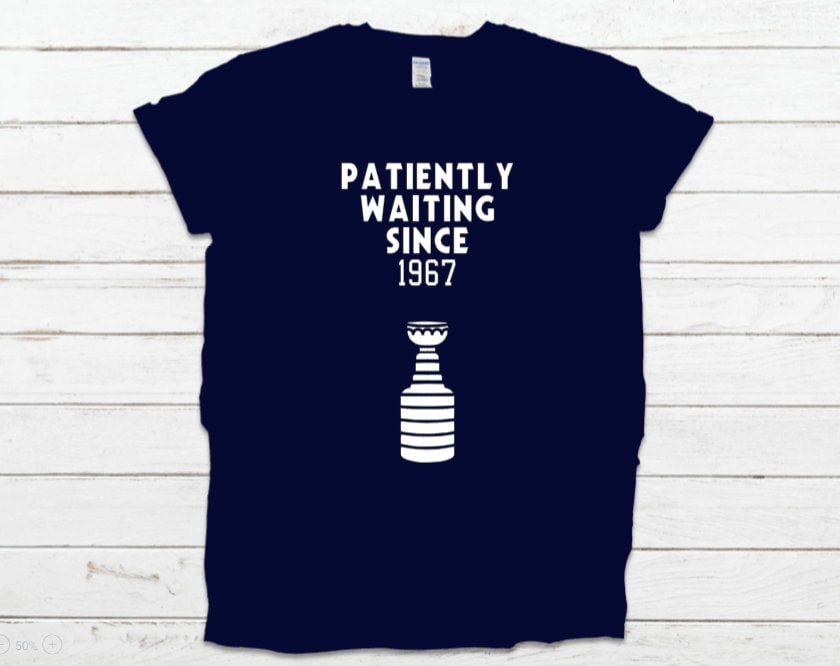 Toronto Maple Leafs Stanley Cup T-shirt Patiently Waiting Since