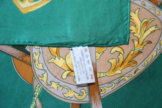 Authentic Forele vintage silk twill scarf square … - image 4