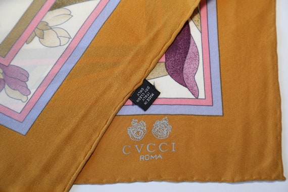 Rare Authentic 70s CVCCI ROMA Made in Italy silk … - image 3