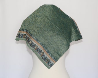 Authentic 80s Missoni luxury designer hand rolled cotton scarf neckerchief vintage
