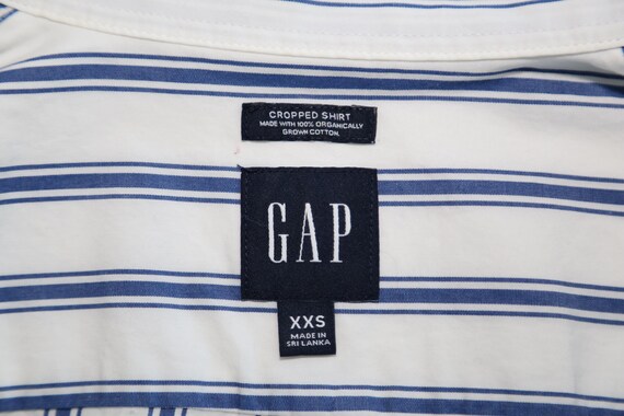 Authentic GAP cropped button down shirt vintage w… - image 5