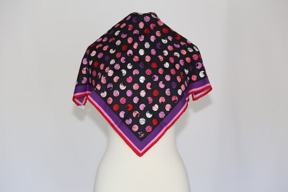 L.G. Heavy silk twill small scarf bandana vintage… - image 1