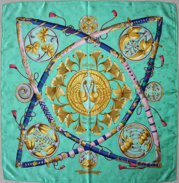 Rare colorways! Authentic Hermes Daimyo-Princes d… - image 1