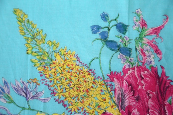Authentic NWT Hanae Mori designer cotton scarf ne… - image 4