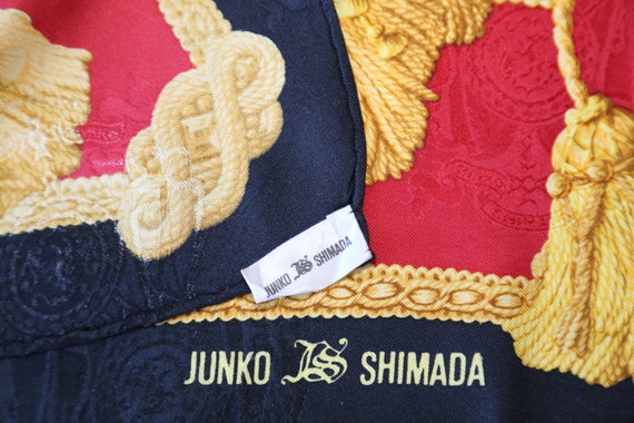 Authentic Junko Shimada silk twill scarf vintage … - image 3