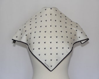 Authentic BROOKS BROTHERS designer cotton scarf neckerchief vintage